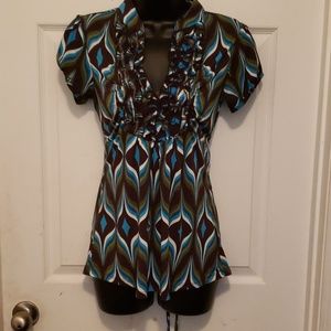 🙂Green brown blue  SOULMATES top